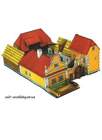 №8056 - Hospodářská usedlost z čech [ABC 2010-14] из бумаги