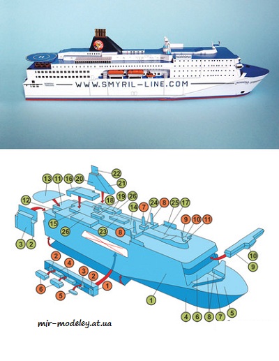 №8210 - Trajekt Noronna (ABC 11/2019 / PR Models) из бумаги