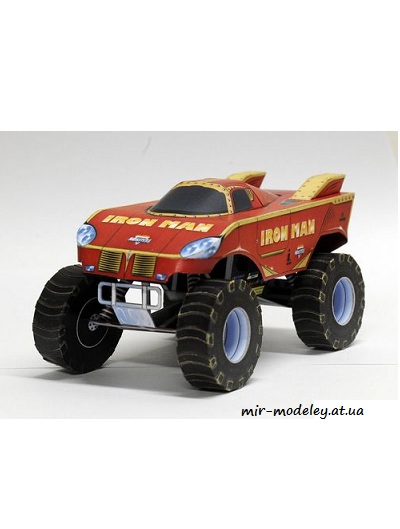 №8163 - Monster Truck IronMan Gladiator [ABC 25-26/2014] из бумаги