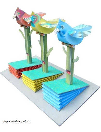 №8178 - Птичий орган / Ptačí varhany (ABC 1/2017) из бумаги