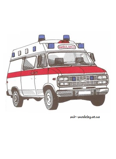 №8340 - Chevrolet Van G 30 (ASV 052) из бумаги