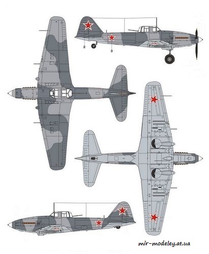 №8400 - Ил-10 (Перекрас Answer MPModel) из бумаги