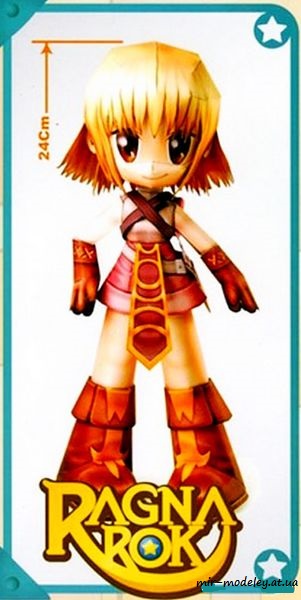№8353 - Ragnarok Novice Female (3DPaper) из бумаги
