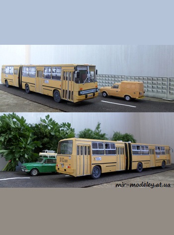 №8422 - Ikarus 280 жёлтый (Перекрас Angraf Model 2017-06) из бумаги