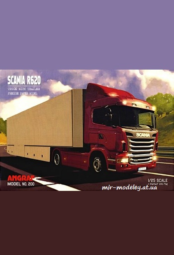 №8462 - Scania R620 (Angraf Model 200) из бумаги