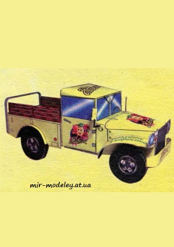 №3883 - Dodge [Модель от Живчика] из бумаги
