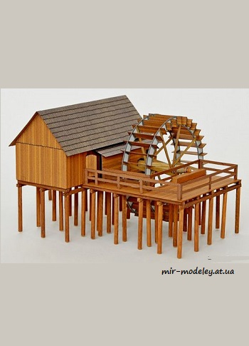 №1650 - Vodny mlyn v Tomasikove [Fifik] из бумаги