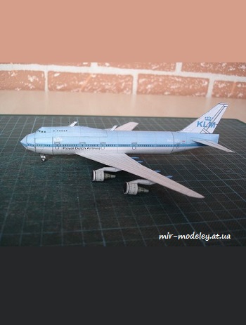 №8520 - Boeing 747 Jumbo KLM [Fifik] из бумаги