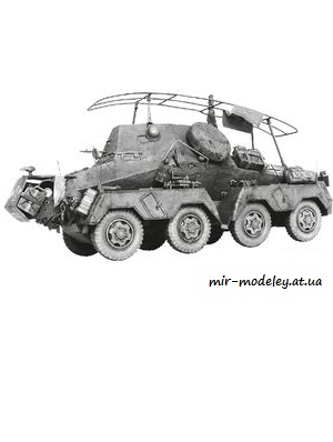 №8663 - Бронемашины SD.KFZ (Левша 10/2013) из бумаги