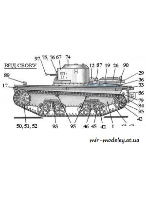 №807 - Т-38 (Левша 5/2001) из бумаги