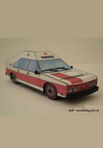 №808 - Tatra-624 [Левша 3/2001] из бумаги