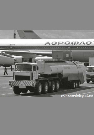 №8664 - Аэродромный топливозаправщик ТЗ-60 (Левша №11/2013) из бумаги