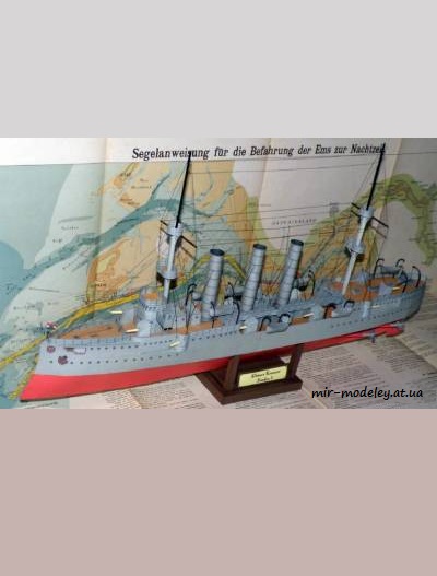 №4169 - Бронепалубный крейсер «Эмден» / Emden (J.F.Schreiber) из бумаги