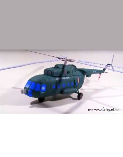 №939 - Ми-17 ВВС Перу / Mi-17 Ejército del Perú (Векторный перекрас АЮМ 7/2014) из бумаги