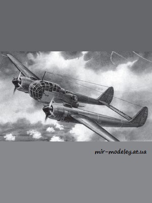 №8783 - Самолет-разведчик Су-12 (Левша) из бумаги