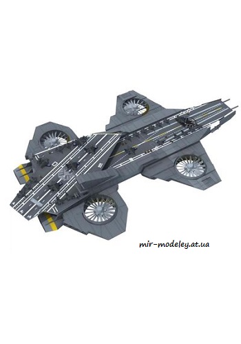 №1847 - S.H.I.E.L.D Helicarrier (Peri Paperhobby) из бумаги