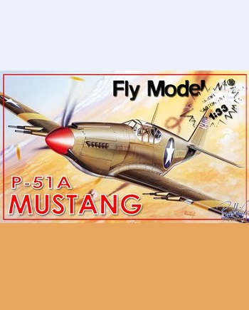 №8834 - Mustang P-51A [Перекрас Fly Model 035] из бумаги