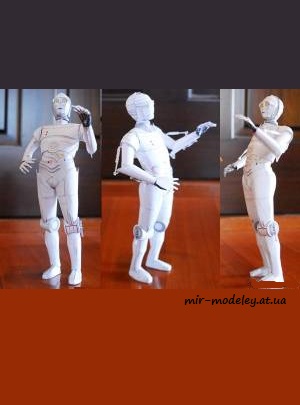 №8864 - K-3PO (Star Wars) [UHU 02] из бумаги