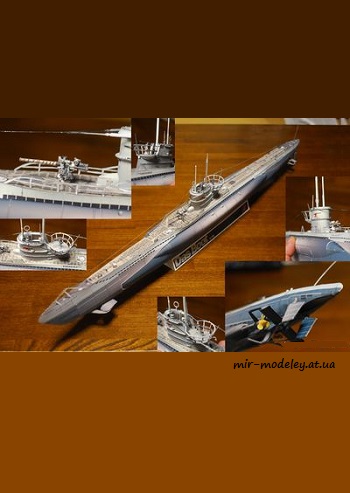 №8875 - Подлотка U-96 [UHU 02] из бумаги