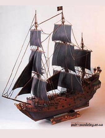№8866 - Галеон «Черная жемчужина» / Black Pearl [UHU 02] из бумаги