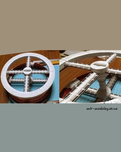 №8879 - Space Station V (simplified version) [UHU 02] из бумаги