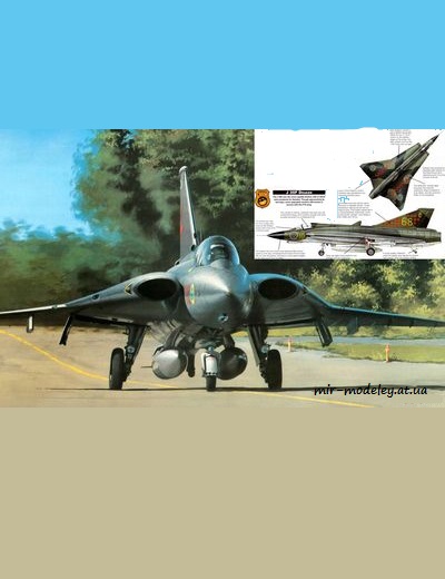 №8843 - Saab J35АF Draken (Перекрас Fly Model 093) из бумаги