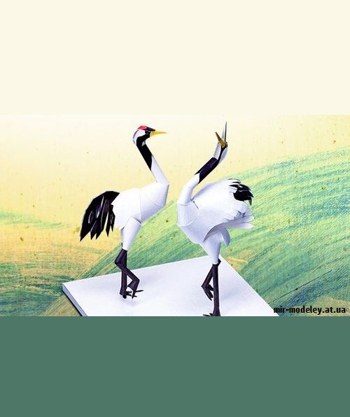 №9198 - Japanese Crane (YAMAHA MOTOR) из бумаги