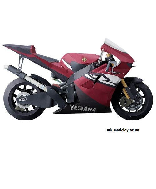 №9181 - Realistic YZR-M1 (2004) (YAMAHA MOTOR) из бумаги