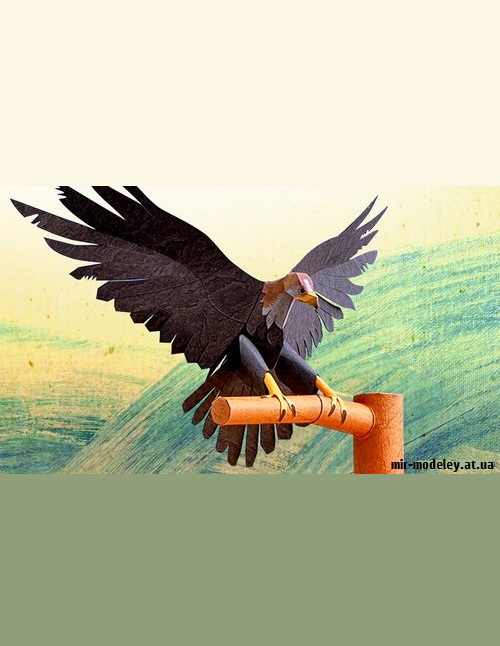 №9199 - Japanese Golden Eagle (YAMAHA MOTOR) из бумаги