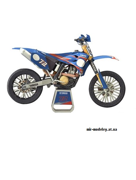 №9178 - Realistic YZ450FM (2005) (YAMAHA MOTOR) из бумаги