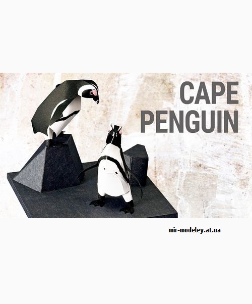 №9190 - Cape Penguin (YAMAHA MOTOR) из бумаги