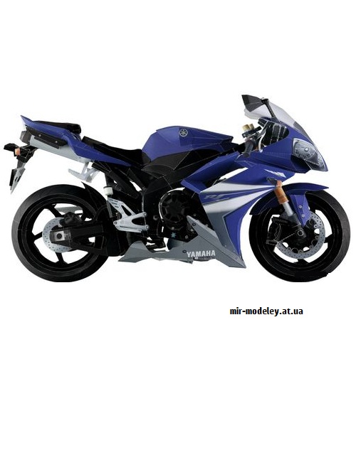 №9180 - Realistic YZF-R1 (2007) (YAMAHA MOTOR) из бумаги