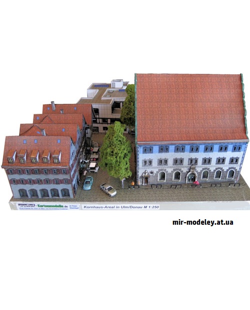 №9269 - Ансамбль старого города в Ульме / Altstadt-Ensemble Ulm/Donau (Dieter Welz / Ausschneide Bogen 38) из бумаги