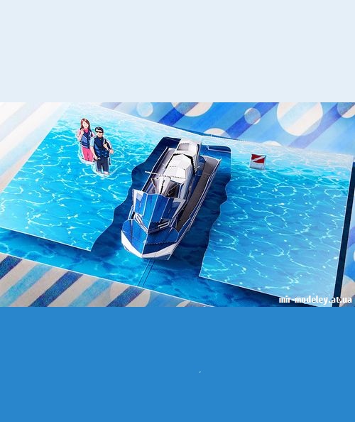 №9230 - Summer - Let's ride on the WaveRunner! (YAMAHA MOTOR) из бумаги