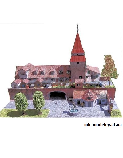 №9250 - Ulm - Seelturm und Zundeltor (Dieter Welz / Ausschneide Bogen 19) из бумаги