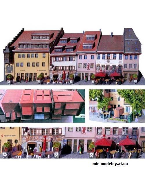 №9257 - Das Schwörhaus von Ulm/Donau (Dieter Welz) (Dieter Welz / Ausschneide Bogen 26) из бумаги