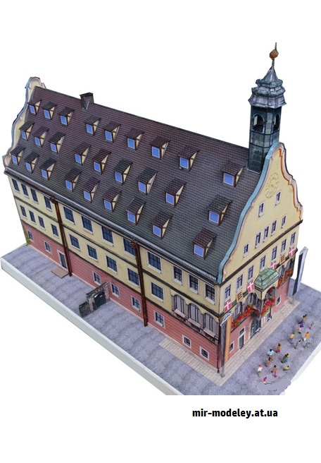 №9256 - Das Schwörhaus von Ulm/Donau (Dieter Welz) (Dieter Welz / Ausschneide Bogen 25) из бумаги