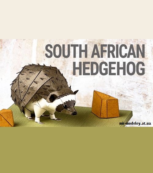 №9212 - South African Hedgehog (YAMAHA MOTOR) из бумаги