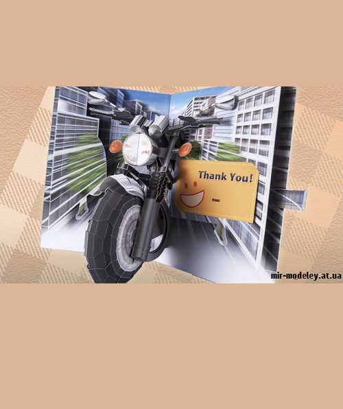 №9224 - Let's ride through the street! (YAMAHA MOTOR) из бумаги