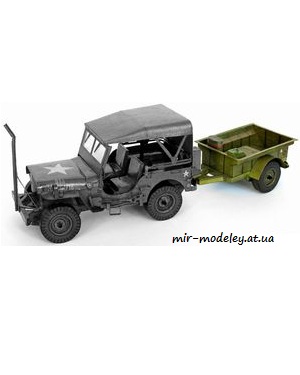 №956 - Prives pro US Jeep Willis MB [ABC 1989-13] из бумаги