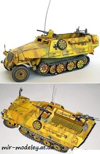 №909 - Nemecky Polopasovy Transporter Sd.Kfz. 251 [ABC 1997-23-24] из бумаги