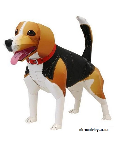 №9387 - Beagle (Canon) из бумаги