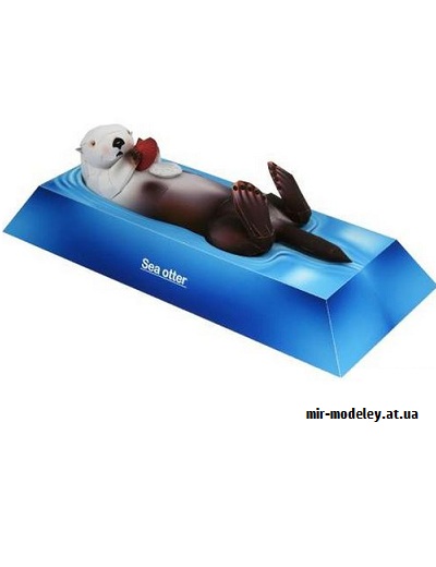 №9382 - Sea Otter (Canon) из бумаги