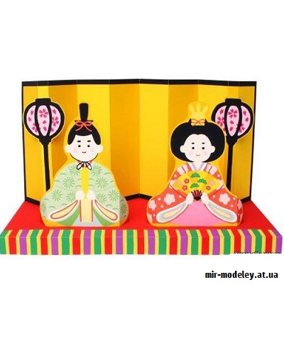 №9433 - Miniature Work of Art Hinakazari (Doll Decoration) (Canon) из бумаги