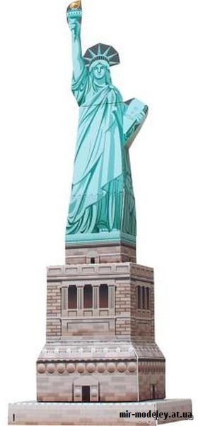 №9672 - Statue of Liberty, United States of America Mini Version (Canon) из бумаги