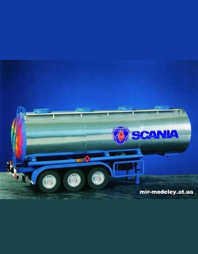 №9885 - Цистерна-прицеп Scania [PK Graphica 15] из бумаги