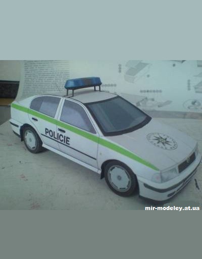 №9913 - Skoda Octavia Policie (PK Graphica 43) из бумаги