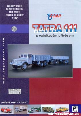 №9922 - Tatra 111 s valnikovym privesem (PK Graphica 052) из бумаги