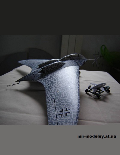 Сборка бумажной модели Horten-229B "Nachtjager"