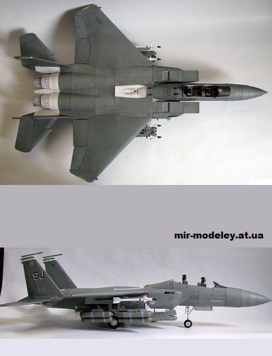 Сборка бумажной модели F-15E Strike Eagle [GPM 169] — сборка модели